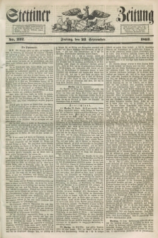 Stettiner Zeitung. 1853, No. 222 (23 September)