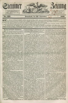 Stettiner Zeitung. 1853, No. 223 (24 September)