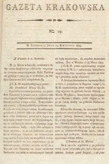 Gazeta Krakowska. 1803, nr 29