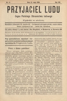 Przyjaciel Ludu : organ Polskiego Stronnictwa Ludowego. 1904, nr 21