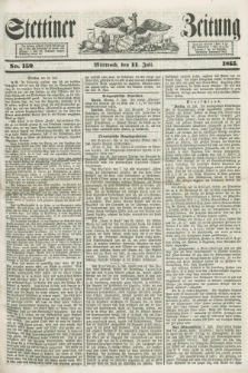 Stettiner Zeitung. 1855, No. 159 (11 Juli)