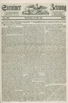 Stettiner Zeitung. 1855, No. 172 (26 Juli)