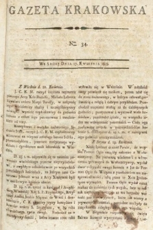 Gazeta Krakowska. 1803, nr 34