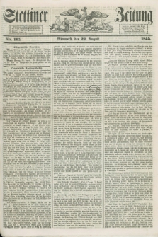 Stettiner Zeitung. 1855, No. 195 (22 August)