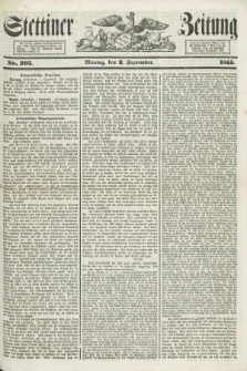 Stettiner Zeitung. 1855, No. 205 (3 September)