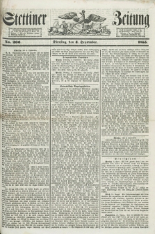 Stettiner Zeitung. 1855, No. 206 (4 September)