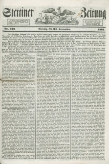 Stettiner Zeitung. 1855, No. 223 (24 September)