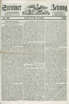 Stettiner Zeitung. 1855, No. 227 (28 September)