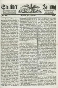 Stettiner Zeitung. 1855, No. 231 (3 Oktober)