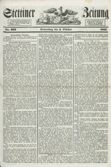 Stettiner Zeitung. 1855, No. 232 (4 Oktober)