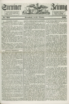 Stettiner Zeitung. 1855, No. 234 (6 Oktober)