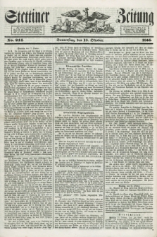 Stettiner Zeitung. 1855, No. 244 (18 Oktober)