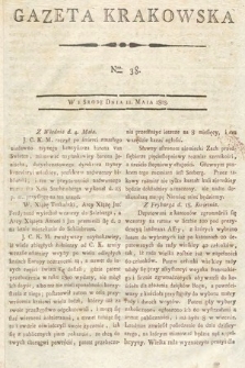 Gazeta Krakowska. 1803, nr 38