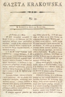 Gazeta Krakowska. 1803, nr 39