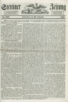 Stettiner Zeitung. 1855, No. 280 (29 November)