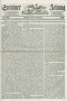 Stettiner Zeitung. 1855, No. 283 (2 Dezember)