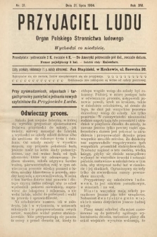 Przyjaciel Ludu : organ Polskiego Stronnictwa Ludowego. 1904, nr 31