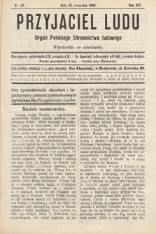 Przyjaciel Ludu : organ Polskiego Stronnictwa Ludowego. 1904, nr 39