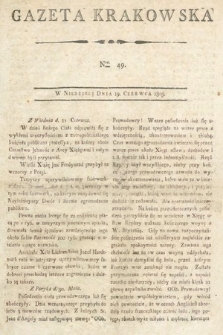 Gazeta Krakowska. 1803, nr 49