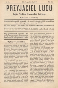 Przyjaciel Ludu : organ Polskiego Stronnictwa Ludowego. 1904, nr 44