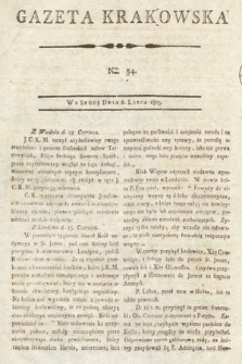 Gazeta Krakowska. 1803, nr 54