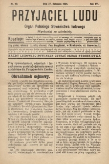 Przyjaciel Ludu : organ Polskiego Stronnictwa Ludowego. 1904, nr 48