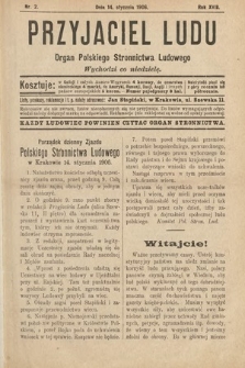 Przyjaciel Ludu : organ Polskiego Stronnictwa Ludowego. 1906, nr 2