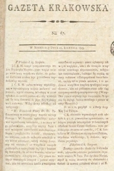 Gazeta Krakowska. 1803, nr 67
