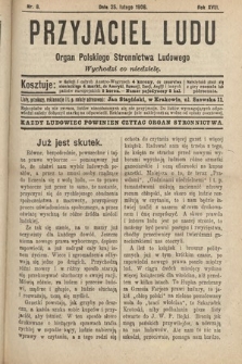 Przyjaciel Ludu : organ Polskiego Stronnictwa Ludowego. 1906, nr 8