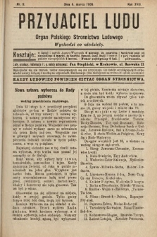 Przyjaciel Ludu : organ Polskiego Stronnictwa Ludowego. 1906, nr 9