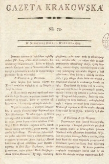 Gazeta Krakowska. 1803, nr 73