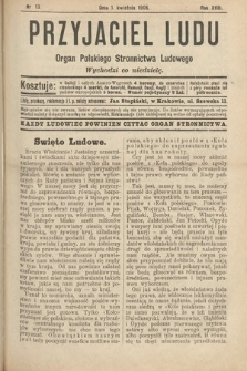 Przyjaciel Ludu : organ Polskiego Stronnictwa Ludowego. 1906, nr 13