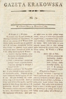 Gazeta Krakowska. 1803, nr 74