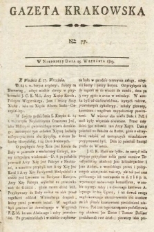 Gazeta Krakowska. 1803, nr 77