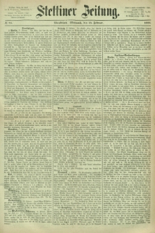 Stettiner Zeitung. 1866, № 75 (14 Februar) - Abendblatt