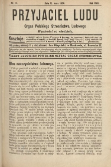 Przyjaciel Ludu : organ Polskiego Stronnictwa Ludowego. 1906, nr 19