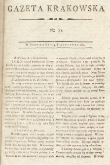 Gazeta Krakowska. 1803, nr 81