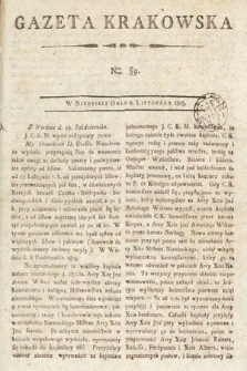 Gazeta Krakowska. 1803, nr 89
