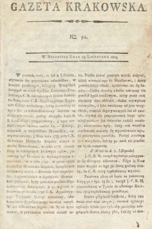 Gazeta Krakowska. 1803, nr 91