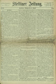 Stettiner Zeitung. 1866, № 395 (27 August) - Abendblatt
