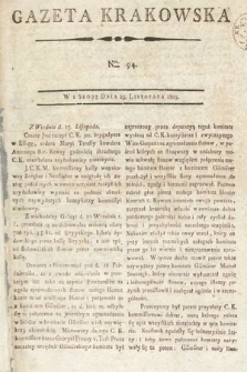 Gazeta Krakowska. 1803, nr 94