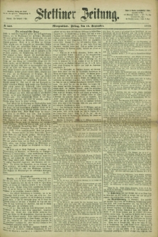 Stettiner Zeitung. 1866, № 426 (14 September) - Morgenblatt