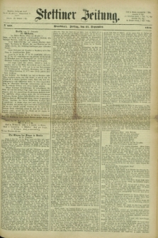 Stettiner Zeitung. 1866, № 439 (21 September) - Abendblatt
