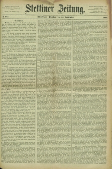 Stettiner Zeitung. 1866, № 445 (25 September) - Abendblatt
