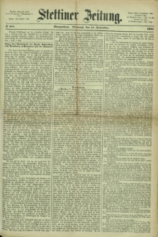 Stettiner Zeitung. 1866, № 446 (26 September) - Morgenblatt