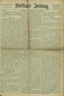 Stettiner Zeitung. 1866, № 448 (27 September) - Morgenblatt