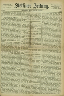 Stettiner Zeitung. 1866, № 450 (28 September) - Morgenblatt