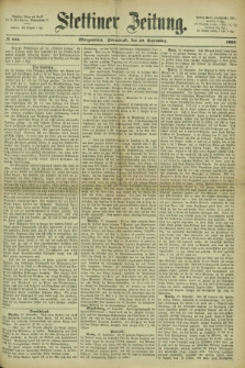 Stettiner Zeitung. 1866, № 452 (29 September) - Morgenblatt