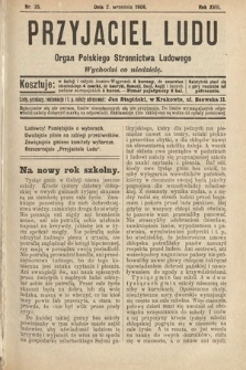 Przyjaciel Ludu : organ Polskiego Stronnictwa Ludowego. 1906, nr 35