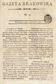 Gazeta Krakowska. 1803, nr 97